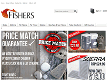 Tablet Screenshot of fishersdirect.com